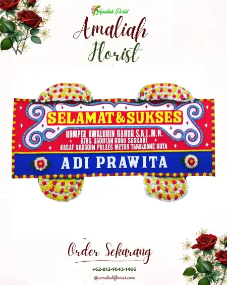 Papan Bunga Ucapan Selamat Slinga